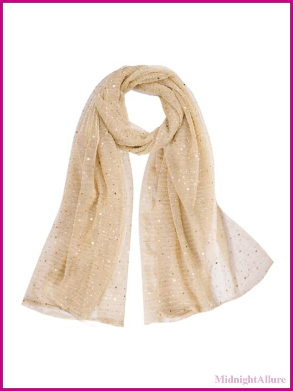 Women Sequin Bandana Soft Scarf Sheer Mesh Shawl Summer Beach Wrap Evening Dress